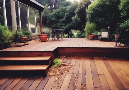 Deck made of timber in Hobart